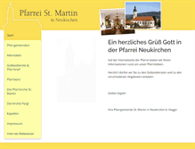 Tablet Screenshot of pfarrei.neukirchen.net